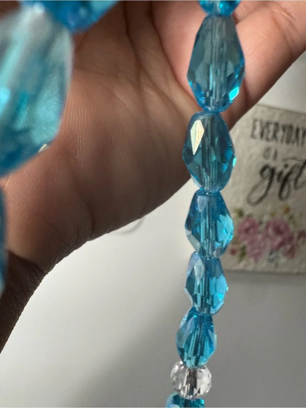 Bling Bling Crystal and Blue Phone/Key/Bag Chain #P1079